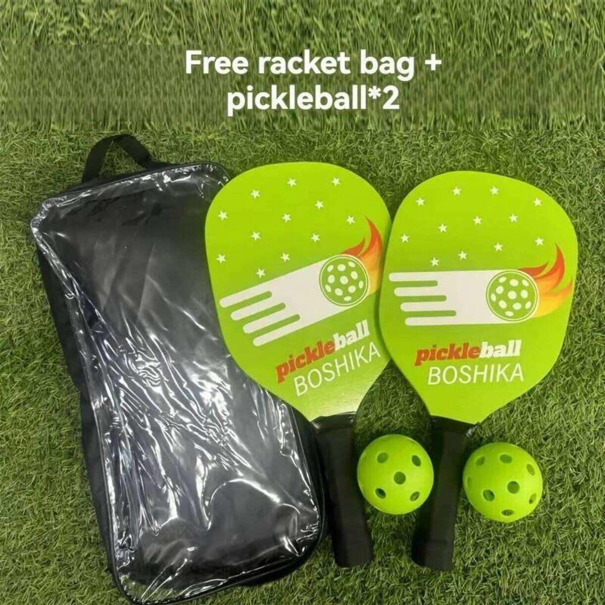 Multi-Piece Tennis full graphite professional tournament racquets Racket Matching Kits 2026 New Wooden Pickleball Beach Set With Ball * Outdoor Spor