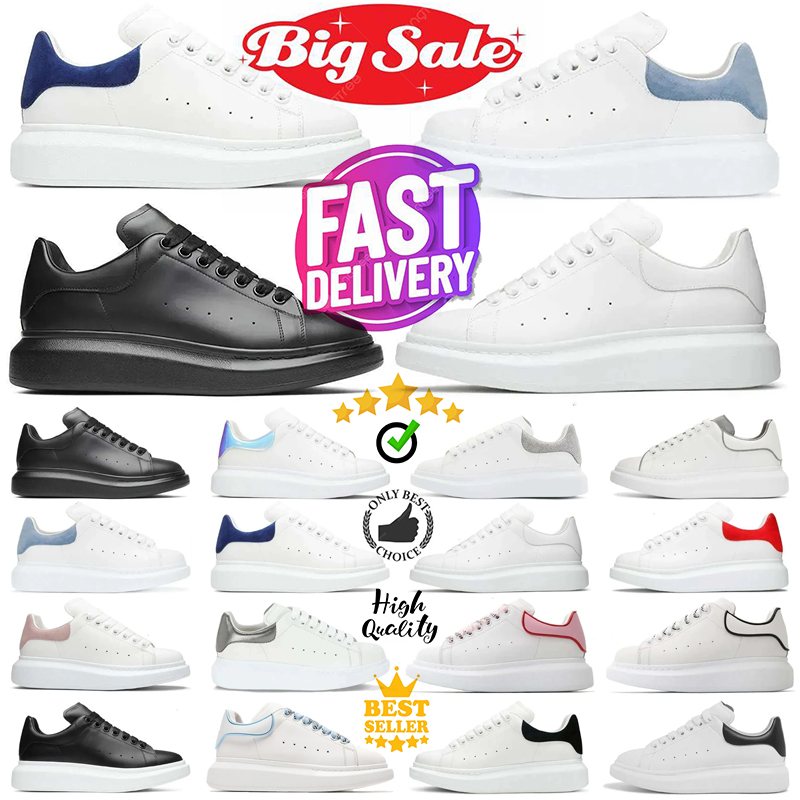 Designer platform casual shoes men women OL black white red suede leather luxury sneakers mens trainer jogging walking size 36-45