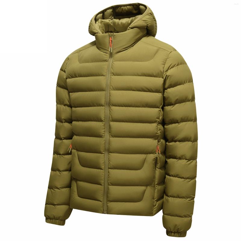 Fashion Men Hooded Lightweight Down Jackets Multi Grid Casual Parkas Male Slim Fit Warm Coats Trendy Winter Size 4XL