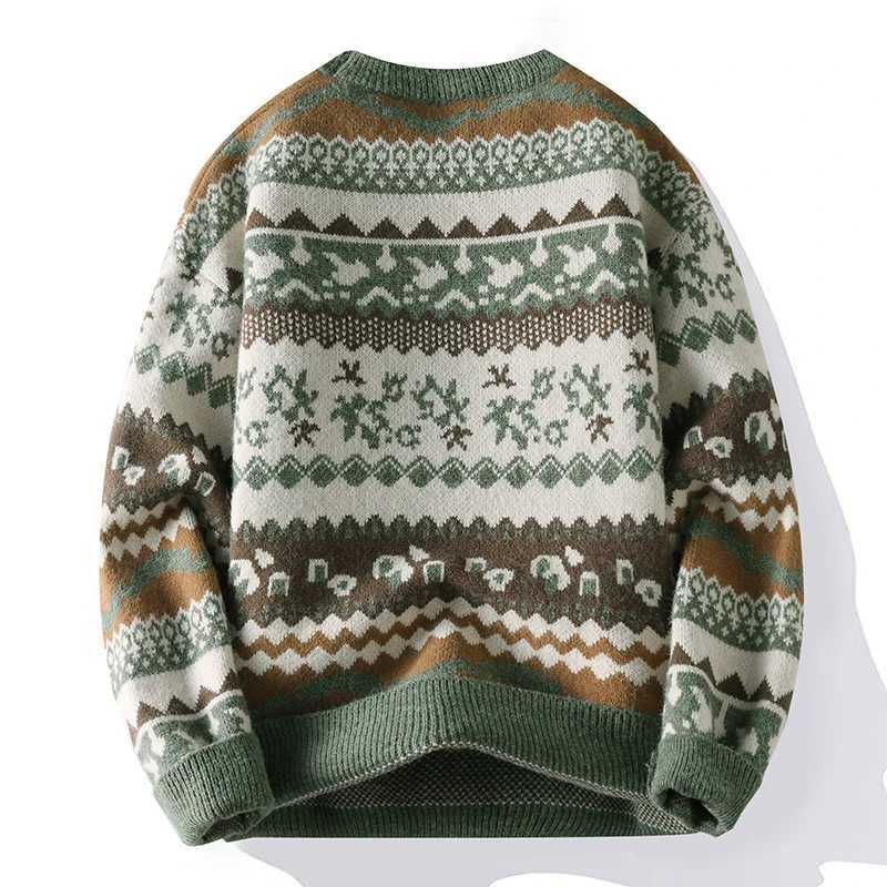 Pattern 2026 Reindr Christmas Sweater Long Slve Crew Neck Xmas Holiday Pullover Knitwear Sweater Man Jumper Pullove M261016