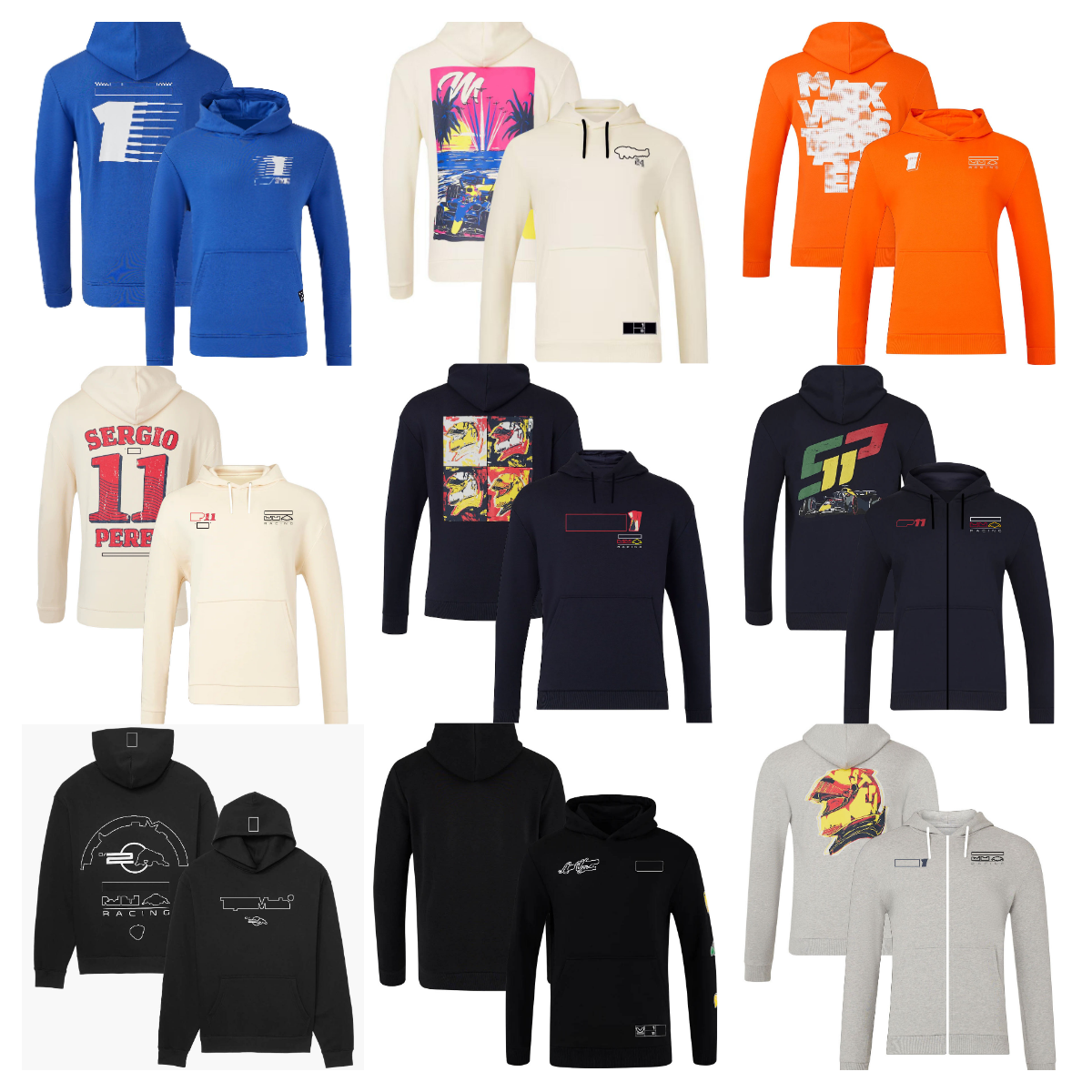 2024 F1 Racing Hoodie Formula 1 team special edition pullover hoodie New Motorsport Fans Half-zip Sweatshirt Jacket Men Women zipper jacket