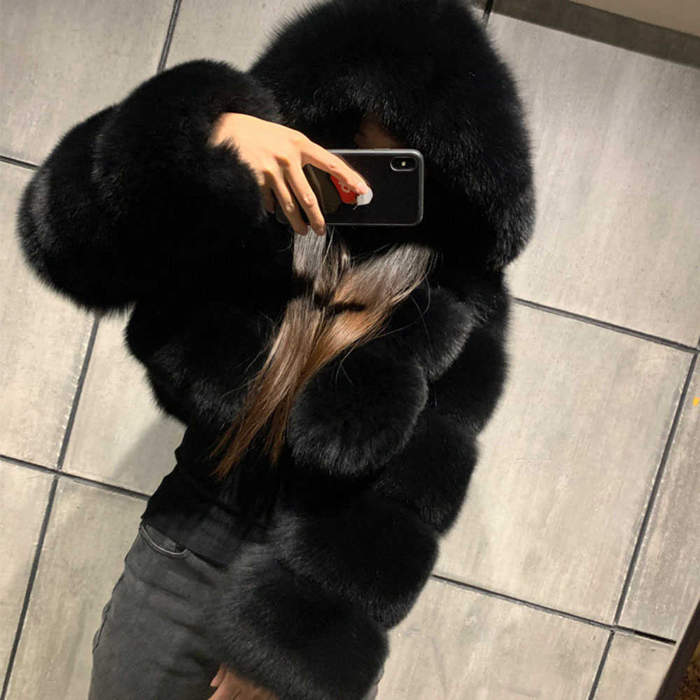 Women New Fur Coat Short Fluffy Plush Jacket Long Slve Warm Winter Casual Outerwear Elegant Furry Overcoat S261016SABE