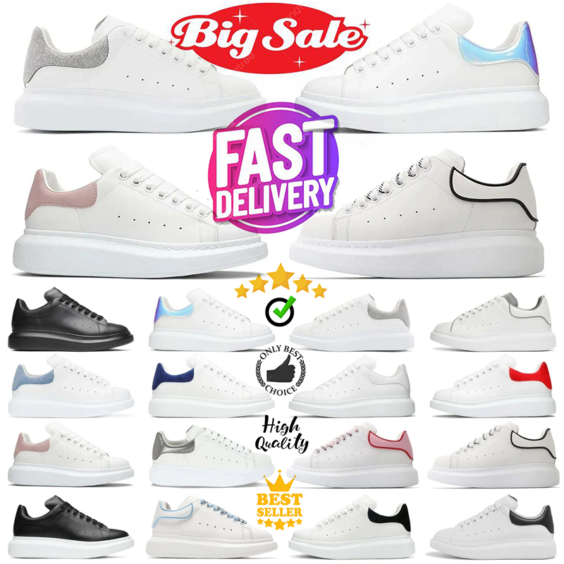 Designer platform casual shoes men women OL black white suede leather luxury sneakers mens trainer jogging walking 36-45
