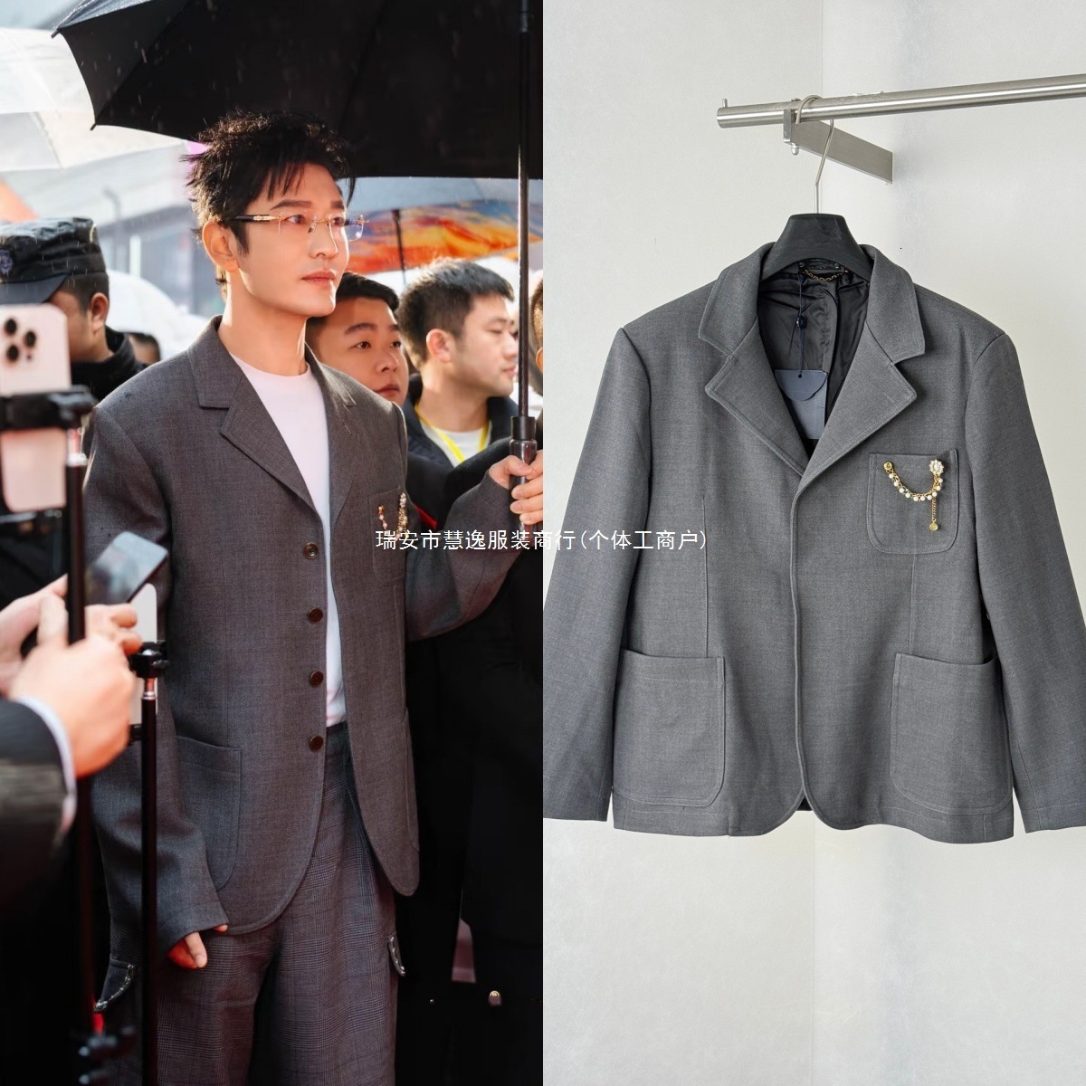 Top-quality 26SS trendy brand new designer luxury design: hooded zip-up cardigan with a floral gray vine sword print, suitable for both men and wome
