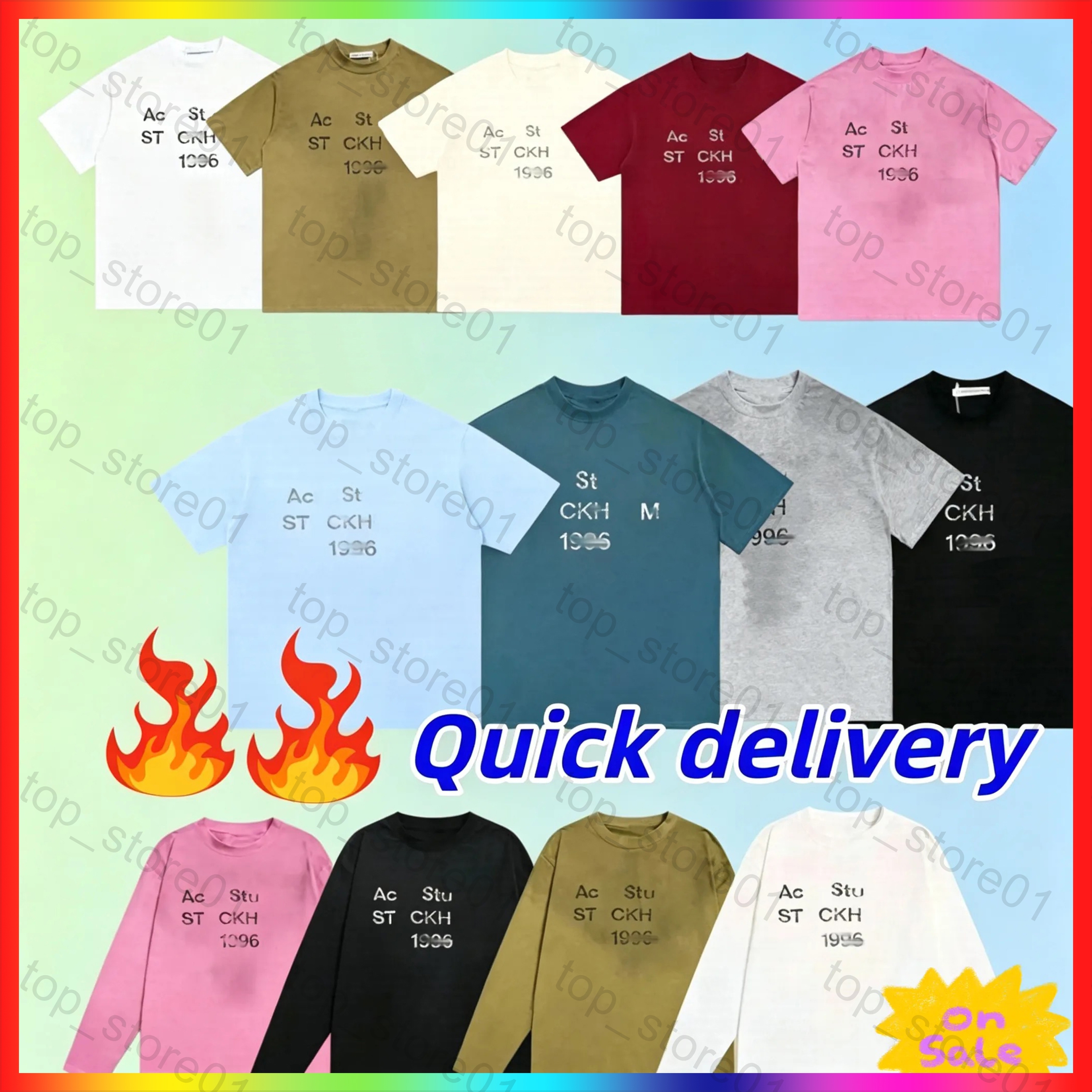 2026 Designer T shirt long sleeve Europe Oversize Letter Print Washed Vintage Hoodie sweatshirt Casual Fashion Men Graphic Tee Shirt