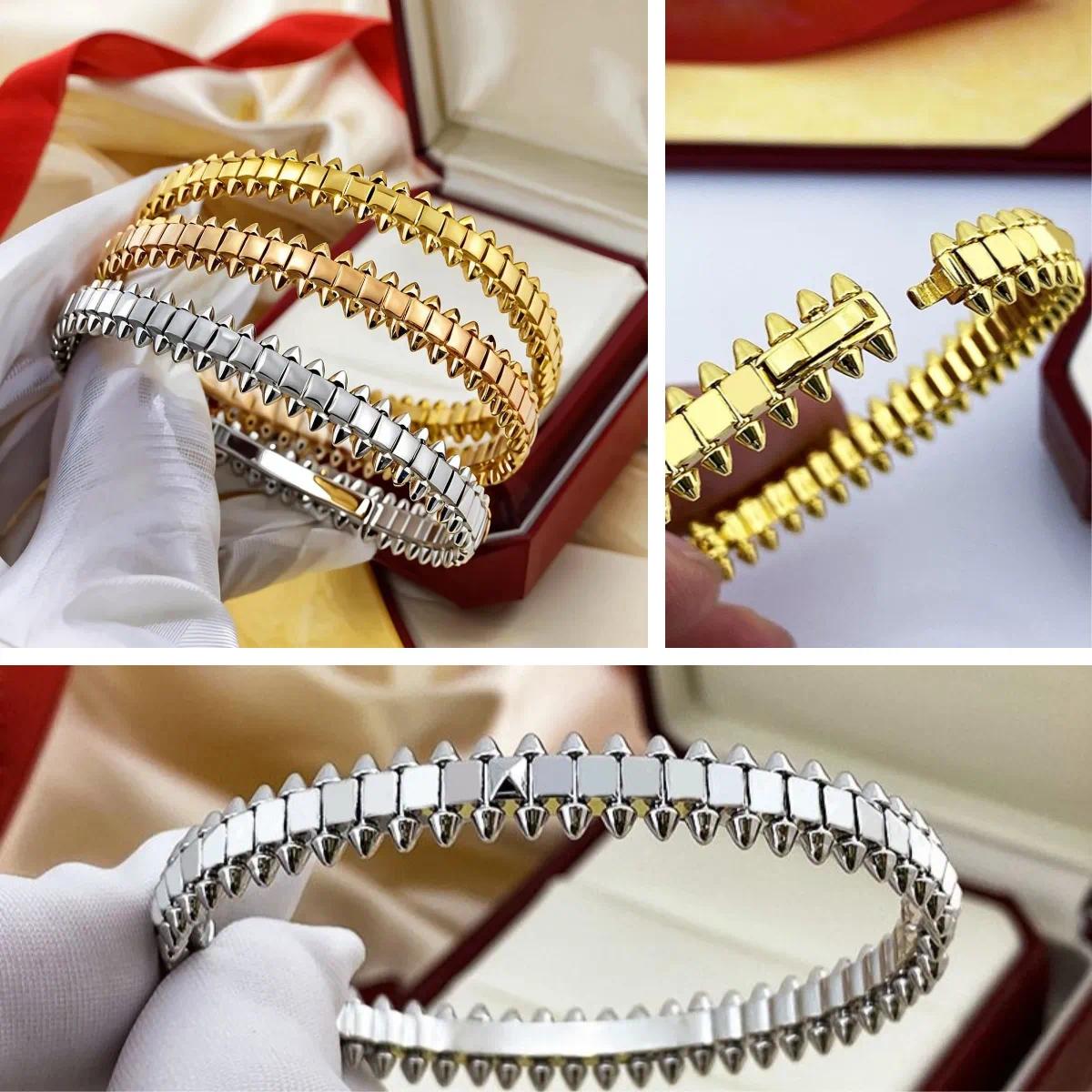 bracelet designer for women jewelry for men designer bracelet gender neutral Classic bracelet designer 18K gold plated bangle bracelet silver bangle