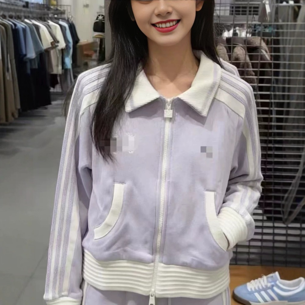 Autumn and Winter American Short Women's Clothing Fashion Foreign Casual Simple Zipper Cardigan Long Sleeve Top Jacket