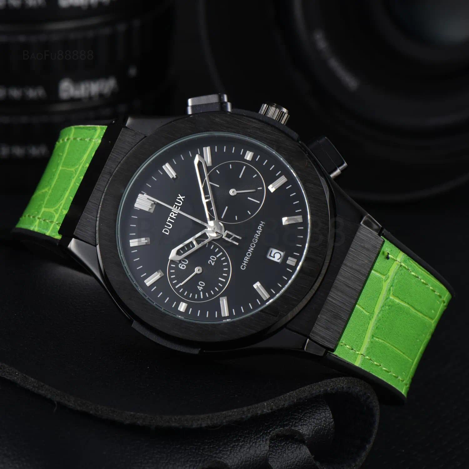 KIS Hot Sale Pretty Luxury Watches for Men Sport Quartz Wristwatch Popular Rubber Strap Automatic Date Daily Waterproof Business Male Clocks for Gif