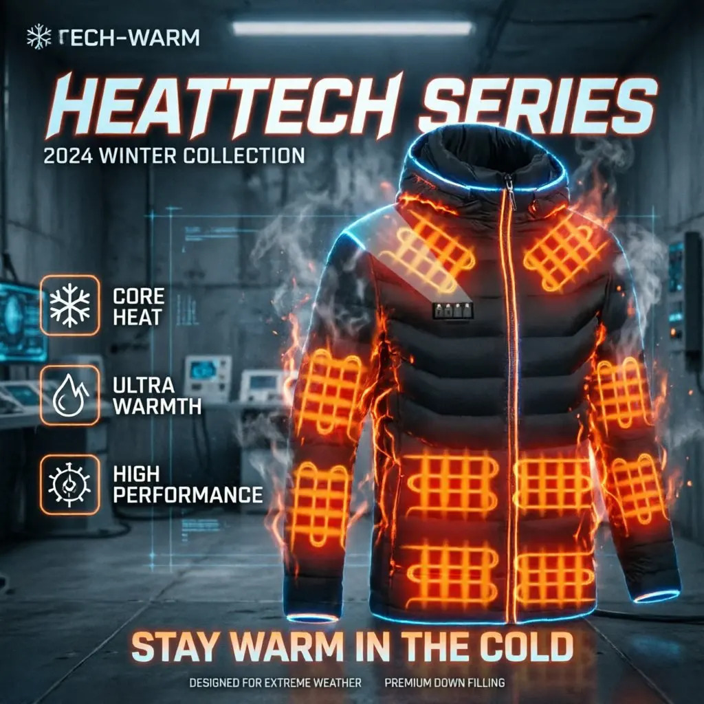 Mens Winter Warm USB Heating Parka Smart Thermostat Pure Color Hooded Heated Jacket Bobojaco Padded Clothing 261019