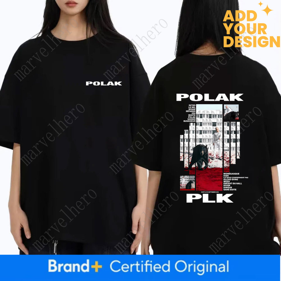 Rapper Plk Polak Graphic T Shirt Men Women Fashion Pop Music Streetwear Male Casual T Shirts Unisex Vintage Hip Hop Tees