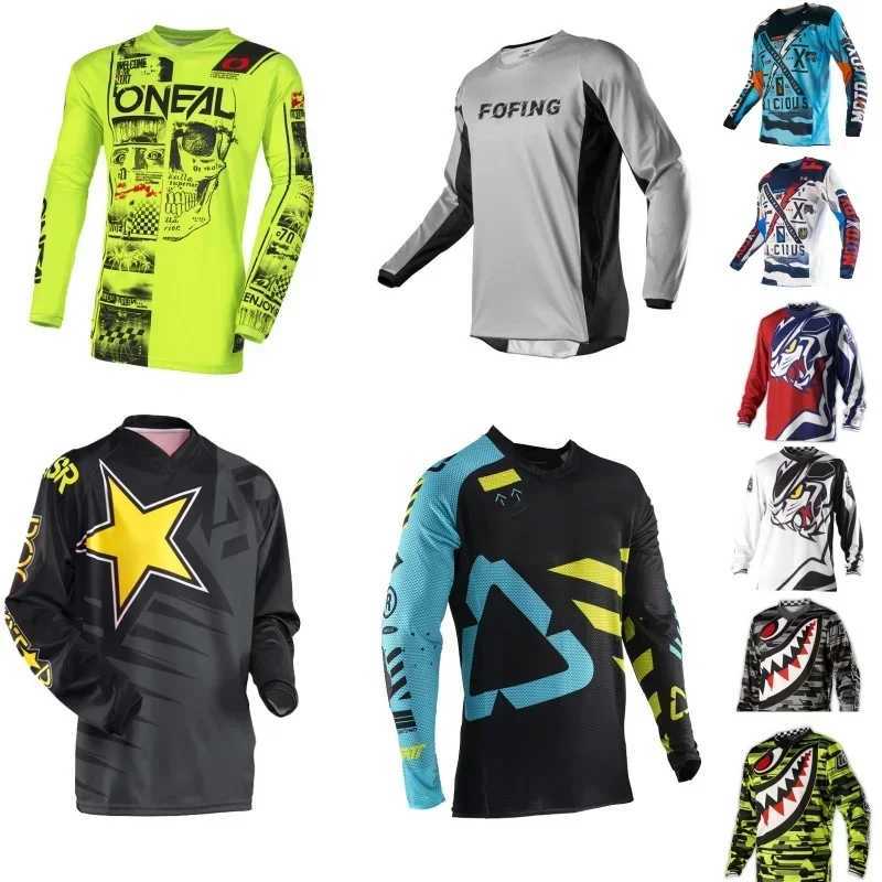 3D Printed Breathable Quick Dry Riding Top Men Clothing Sports Shirt Men's Motocross Jersey Long Sleeve Dirt Bike Racing Shirt T261019