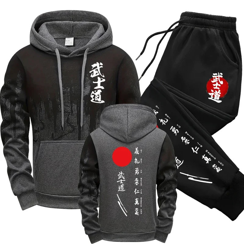 s Mens Tracksuit Print Splashink Hooded Sweatshirts Sports Jogging Mens Clothing Street Casual Single Piece Tops Pants 261019