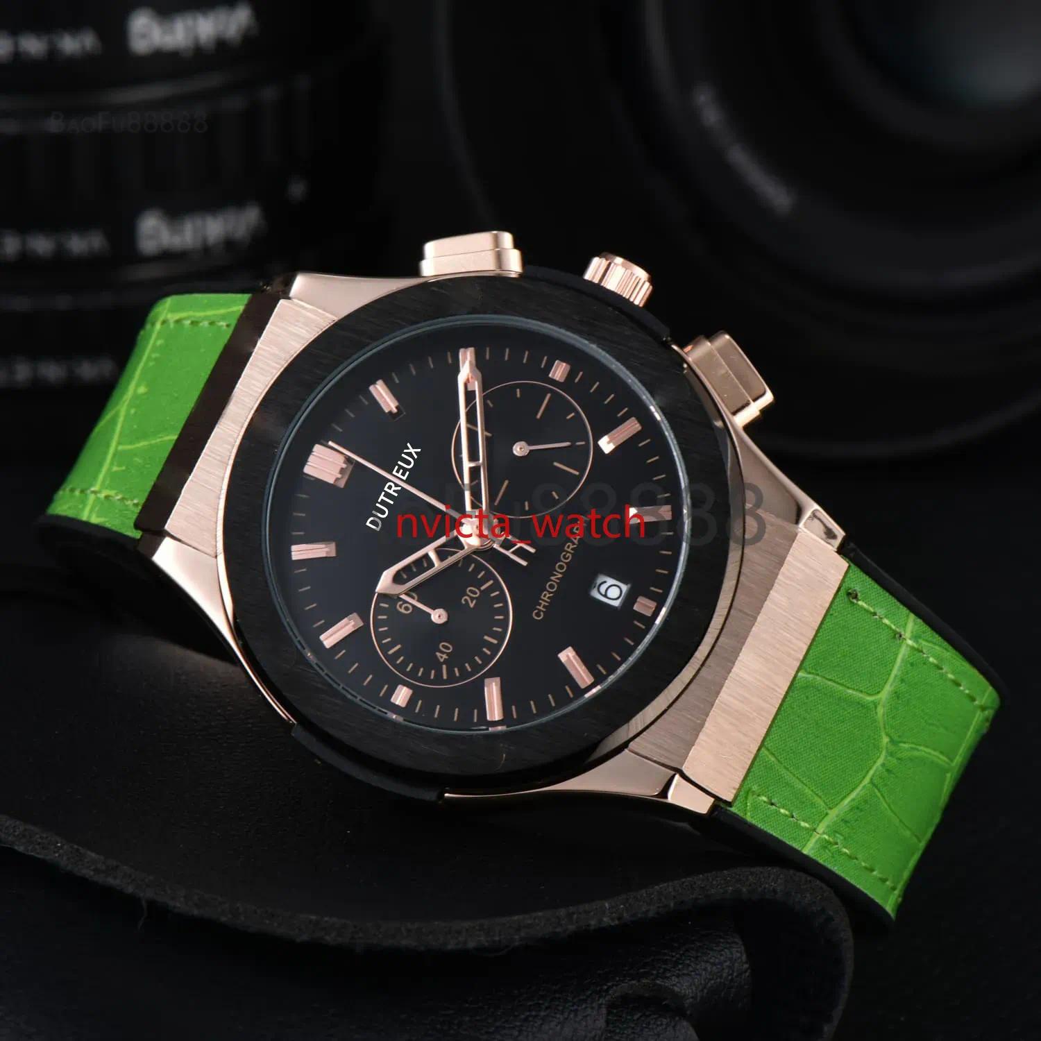 26A Hot Sale Pretty Luxury Watches for Men Sport Quartz Wristwatch Popular Rubber Strap Automatic Date Daily Waterproof Business Male Clocks for Gif