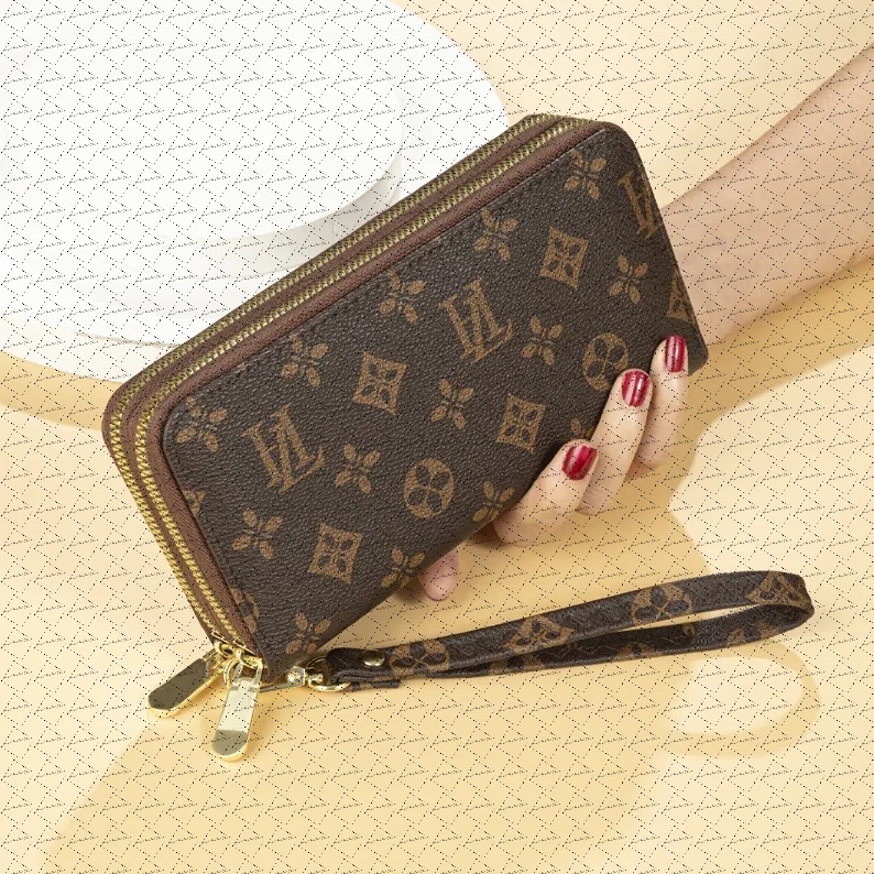 Top quality Designers Luxury Genuine Leather Wallets cardholder France Paris plaid style luxurys mens wallet designers women wallet Purse Crossbody