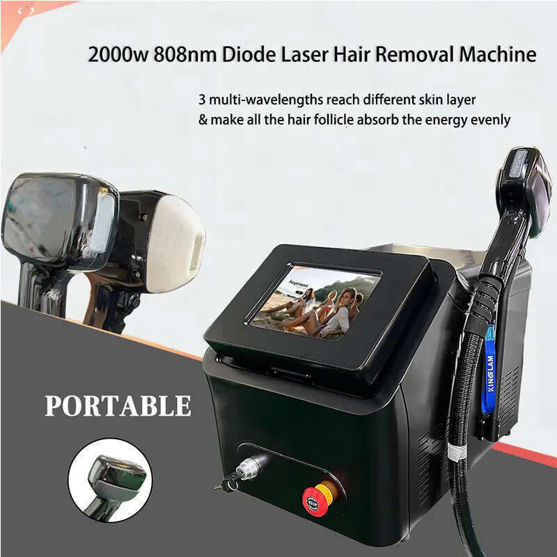 Factory Price 808Nm Hair Remove Depilation Machine Diode Laser Pigment Wrinkle Remove Beauty Instrument Oed/Oem Portable Epilato