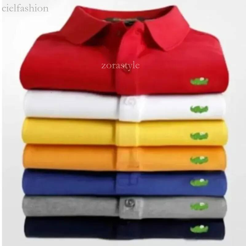 Designer Big Small Horse Polo Shirt Printing Clothing Men High Quality Crocodile Embroidery LOGO Short Sleeve Summer Casual Cotton Polos T Shirts la