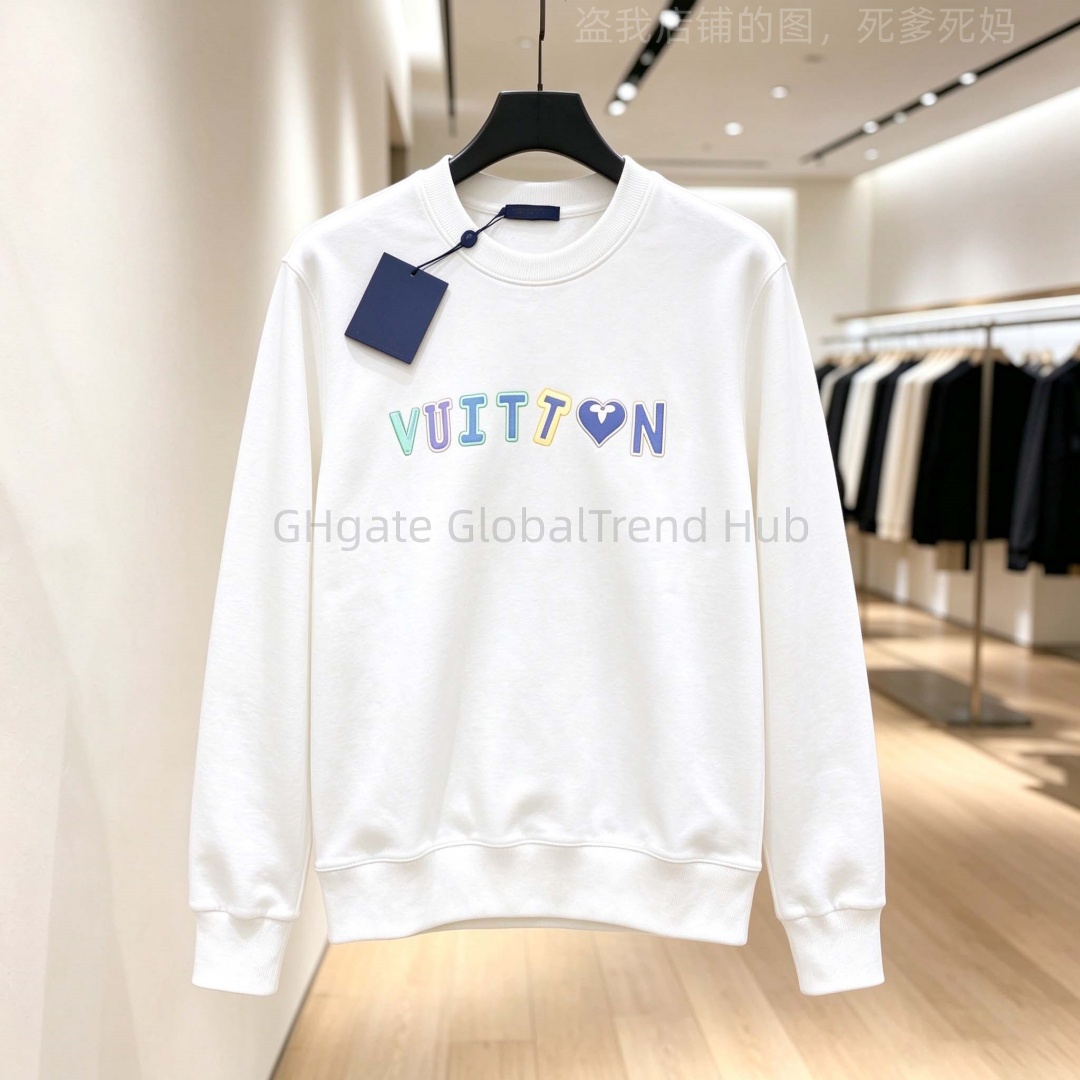 New Arrival Men Sweatshirt High Quality Cotton Blend Graphic Print Fashion Streetwear Pullover Autumn Winter 10 Colors Hot Sale