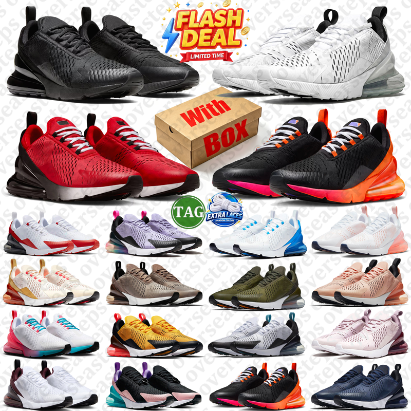 with box 270 designer running shoes 270s men women white black pink green mens trainers tennis outdoor jogging walking shoes chaussure size36-45