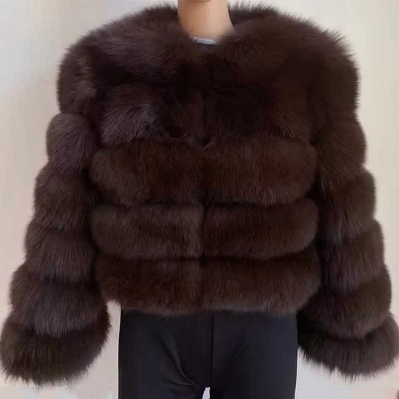 Raccoon 2024 Fur Coat Women Jacket Coat Women Winter Fluffy Jacket Thick Warm Furry Fur Fur Coat S2610168VUY