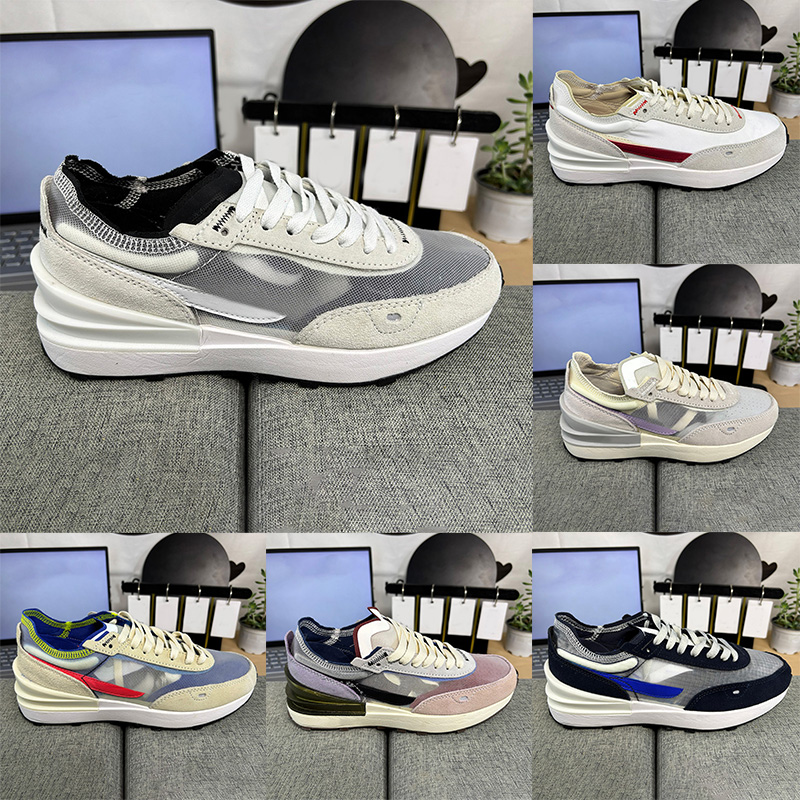 Running Shoes Waffle One Breathable Mesh For Men Women Sports Shoes New Designer Trainers Gray Beige Purple Black Outdoor Sneakers Walking Shoes Siz