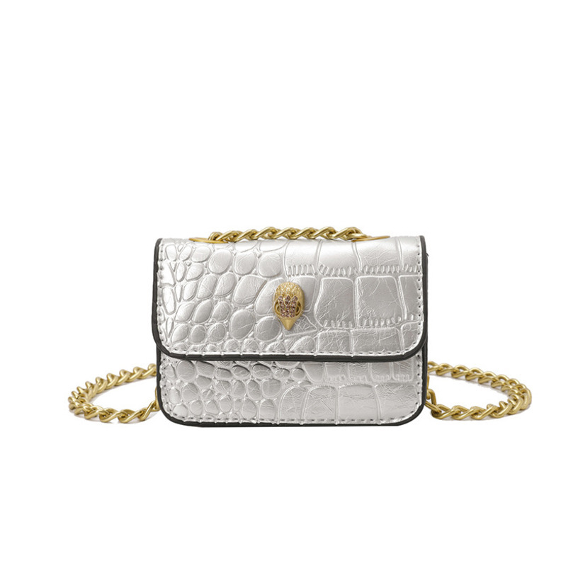 designer High end chain mini square bag for women new cross border European and American fashion eagle head bag trendy shoulder crossbody bag