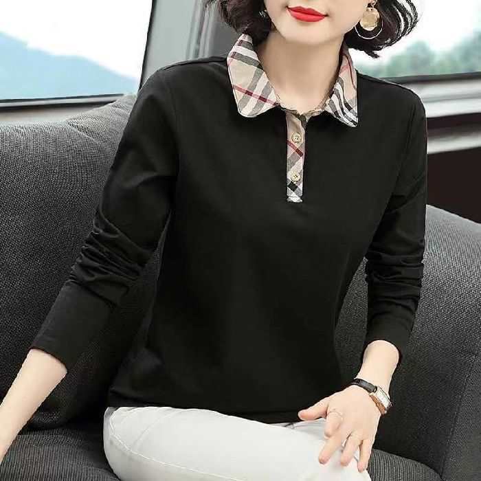 High-End Fashion Daily Luxury Clothing 2026 Spring Autumn New Women's Long-Sleeve Collared Shirt, Plus Size Fashionable And Stylish Base Shirt