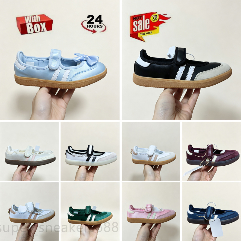 Designer shoes Vegan OG Casual Shoes For Children youth Designer Trainers Cloud White Core Bonners Collegiate Green Gum Outdoor Flat Sports Sneakers