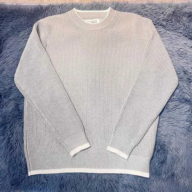 Male New Fashion Autumn Winter Clothes Men's Solid Color Casual Trendy Basic O-neck Long Slve Knitted Wool Pullover Sweaters M261016