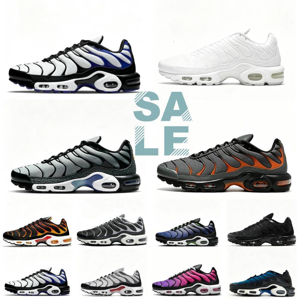 Designer Tn Plus Ultra Mens Sneakers Classic Tns Requin Sports Shoes Triple White Black Grey Hyper Blue Tiger Sky Unity Gradient Breathable House Ou