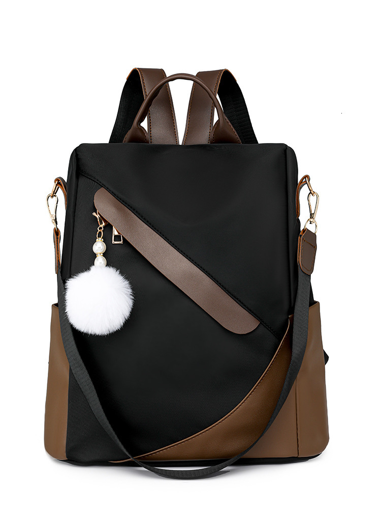 Foreign Trade Anti-Theft Backpack for Women, Spring New Fashion Soft Leather Large Capacity Travel Backpack, Dual-Use Shoulder and School Bag Trend