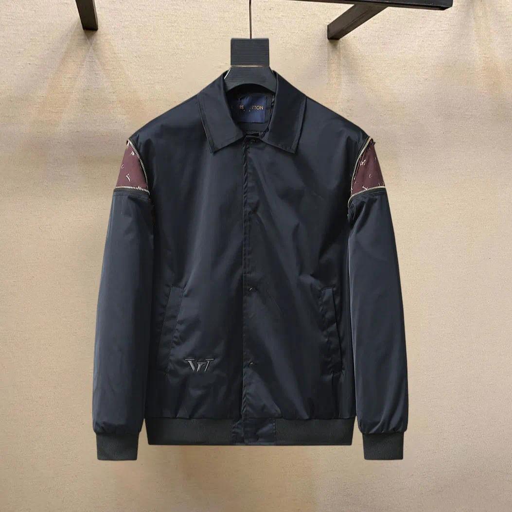 Designer Men's casual Jacket Popular Influencers With Shoulder Sleeve Zipper Decoration Letter Embroidery And Stylish Lapel dca7