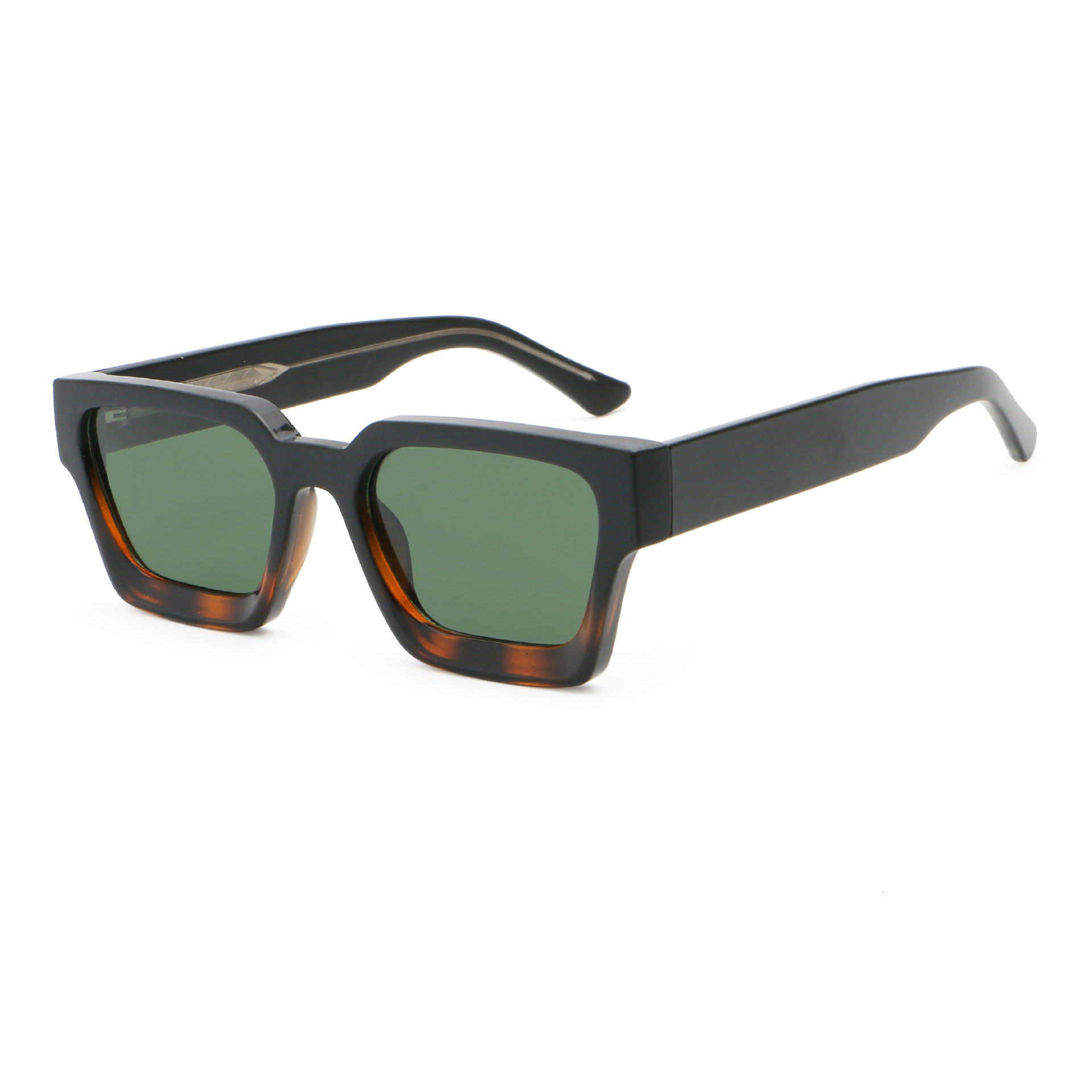 New polarized men, highend fashion square frame sunglasses, acetate pin vintage sunglasses for women,