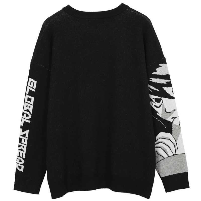 Strtwear FGKKS Mens Hip Hop Harajuku Sweater Vintage Japanese Style Anime Girl Knitted 2022 Cotton Pullover Sweaters Male M261016