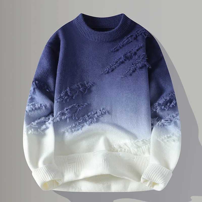 male 2025 Winter Sweaters for men thick O-neck sweater men dent youth sweaters autumn Men's wool Casual Knitwear Pullover M261016