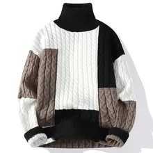 style Autumn and Winter New Thicken Warm Sweaters Men's Fashion Casual Loose Comfortable High Quty Large Size Sweater M261016