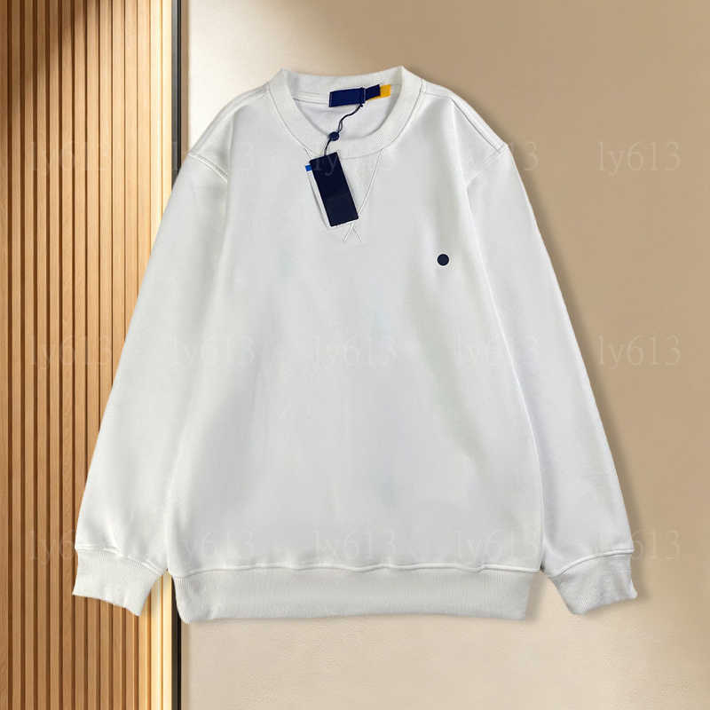 White Designer Men hoodies High Quality Round Neck womens Sweatshirt Breathable Lightweight loose Fit Pullover Casual Streetwear M-2XL