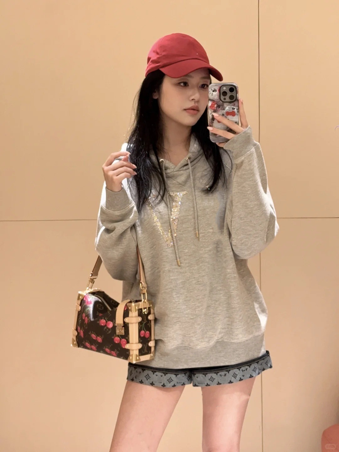 Nanyou High-Quality Lujia 25 New Rhinestone Hooded Pure Cotton T-Shirt Sweatshirt Women's Trendy designer luxury Brand High-End Feel Women
