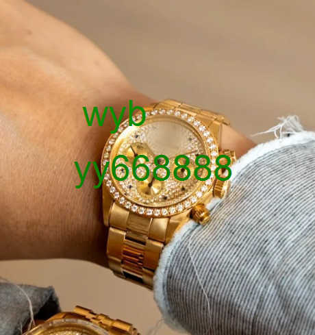 Watch Luxury Watch 37.5mm 6269 Full Diamon Dayt0na 4130 Mens Watches Automatic Mechanical Watch Wristwatch Sports watch Business watch WYB