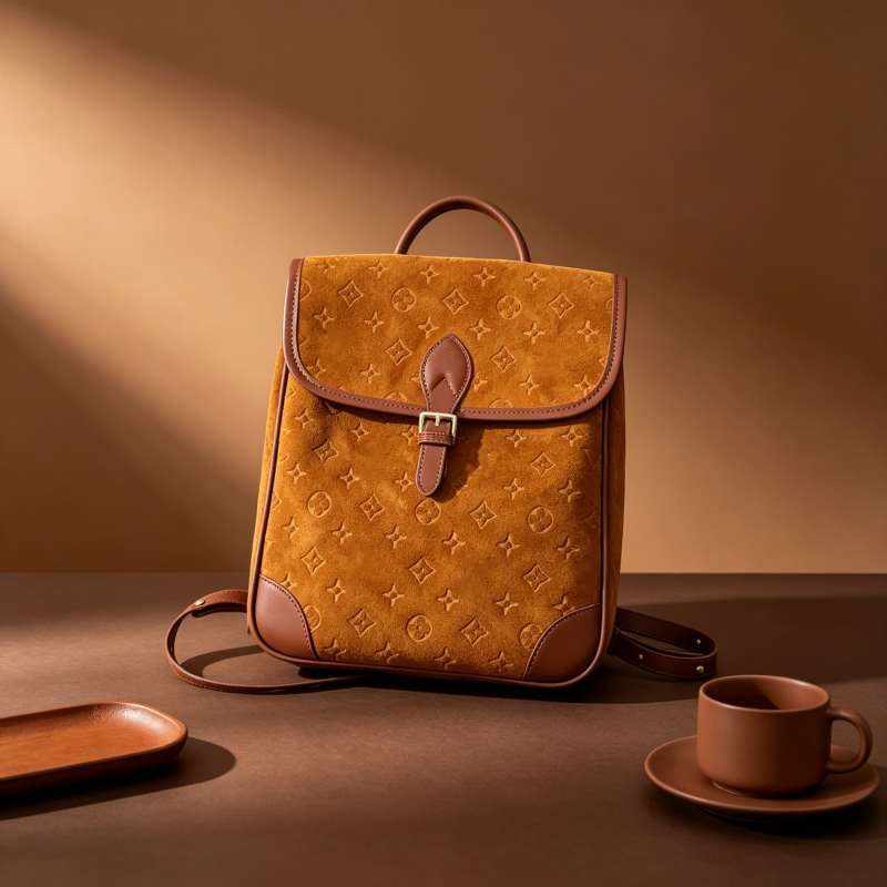 New Designer Mini Backpack for Women Korean Style Embossed Gold Hardware PU Leather Trendy Niche Casual Versatile High End Shoulder Crossbody Single
