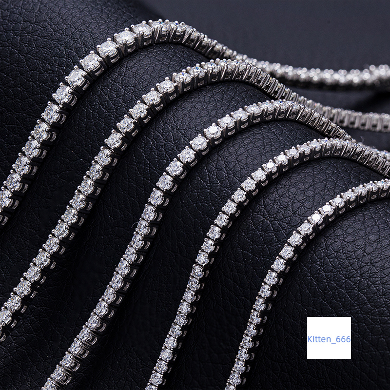 Messi Jewelry Hot Sale Women Diamond 5 mm DEF Color Customizable Moissanite Tennis Bracelet