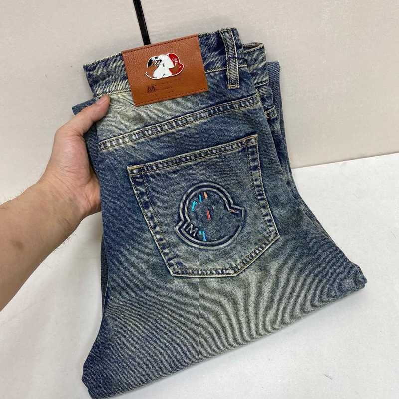 Designer Men's denim jeans High-end washed denim jeans Mo autumn and winter new style men's trousers, high-end luxury trousers WYQ6
