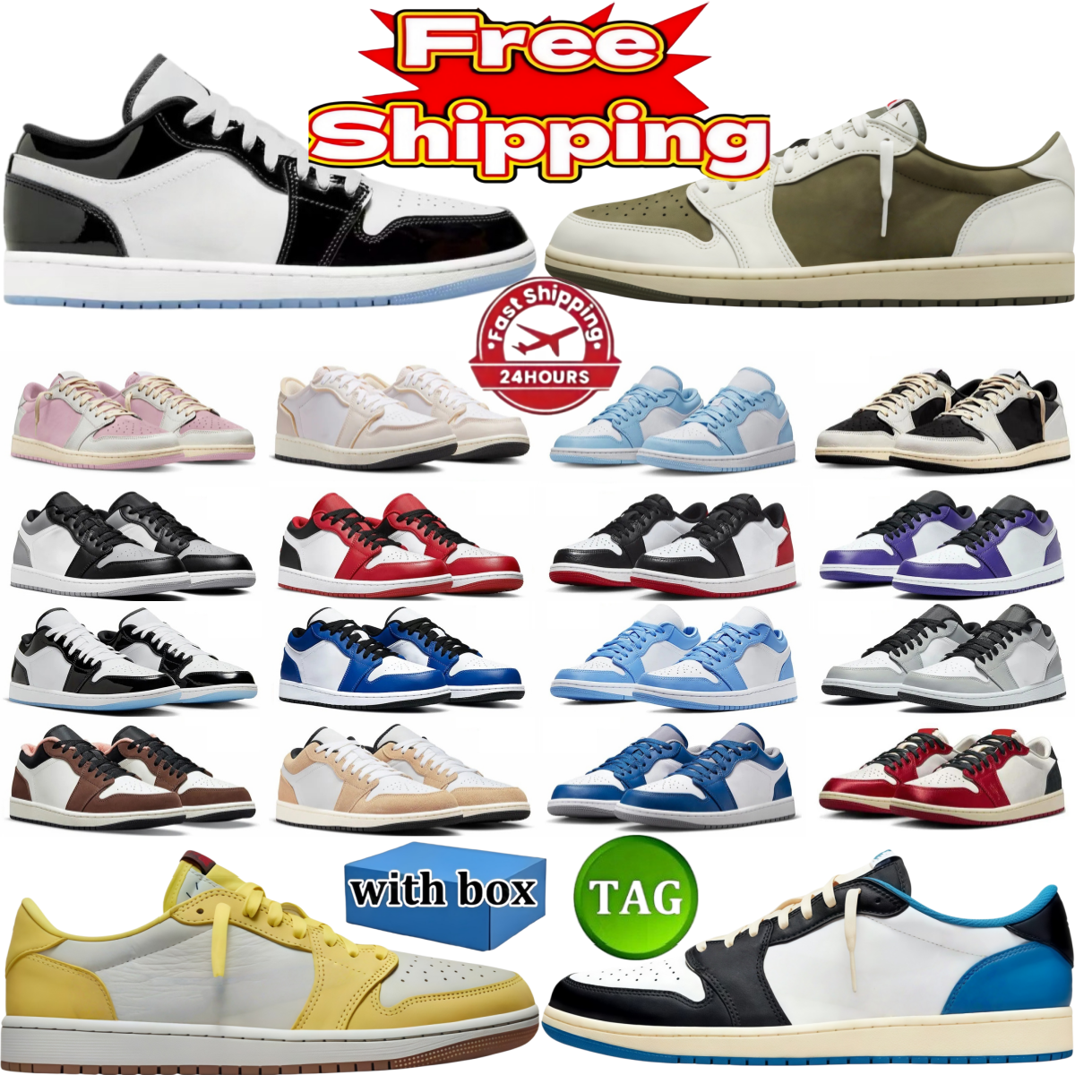unisex 36-46 low top 1 1s designer sneaker basketball shoes casual shoes skateboard shoes classic outdoor fashion casual wear SE white black g spk b