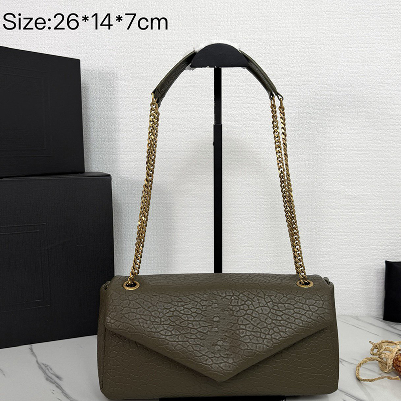12A Designer Fashion Luxury Bags Women's Envelope Flip Chain Shoulder Bag Retro Gold Chain Crossbody Bag