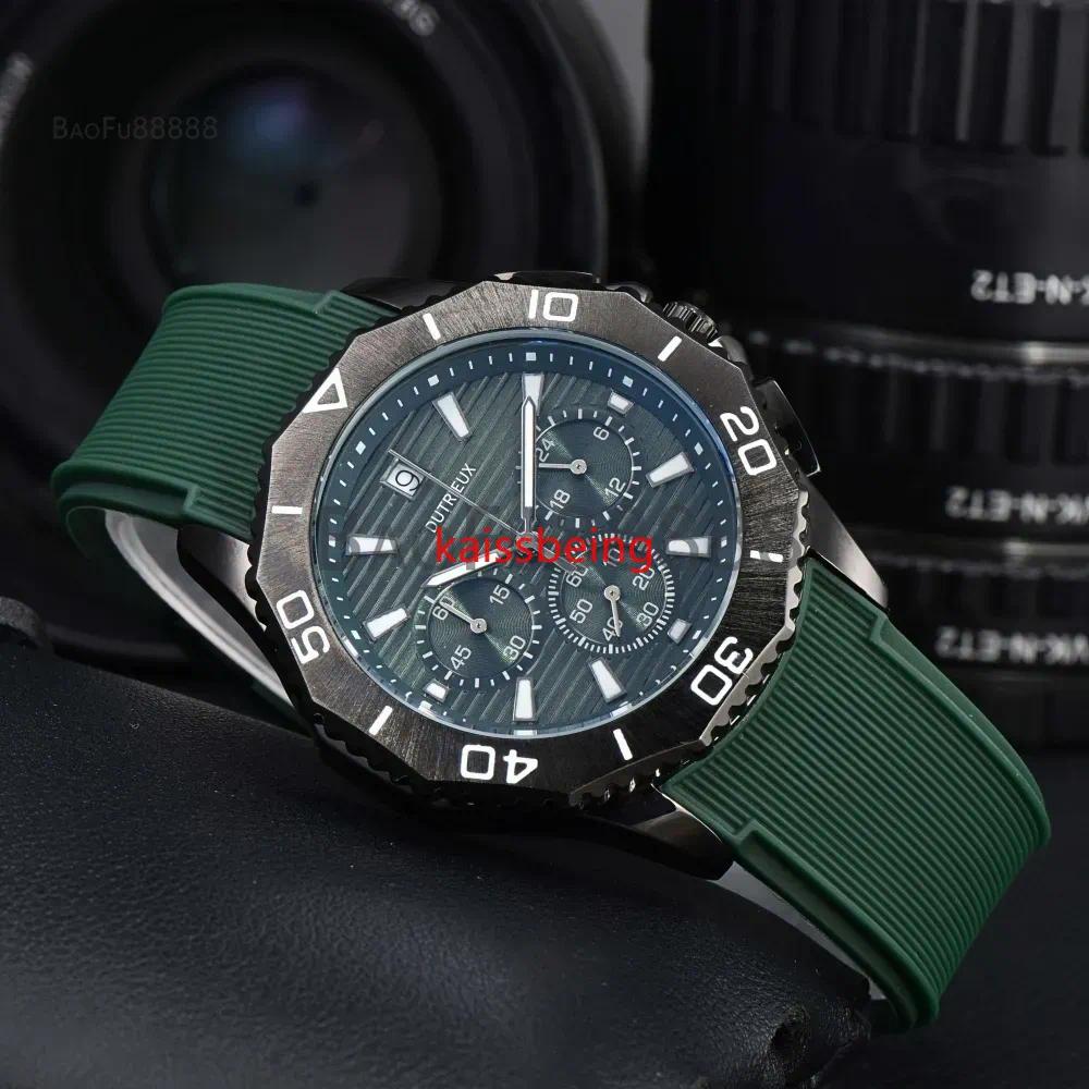 2026 26A Newly Arrival Model Luxury Watches for Men Quartz Wristwatch Popular Rubber Strap Automatic Date Daily Waterproof Fashion Male Clocks for G