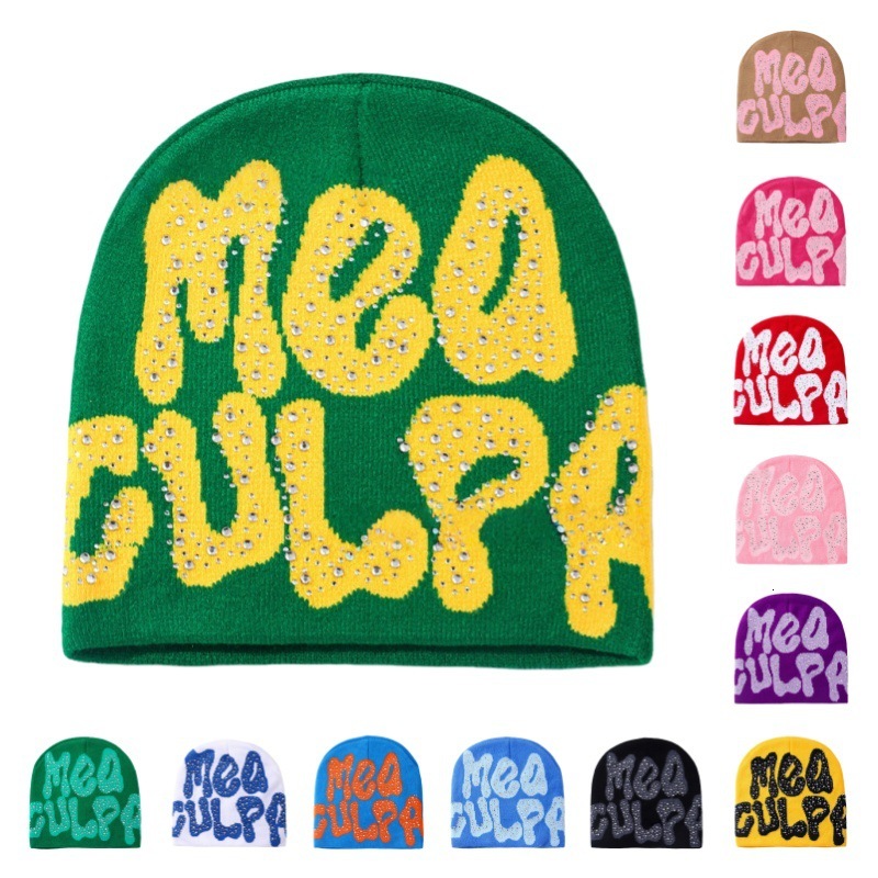 Luxury Cap Brand Designer Hat Luxury Cap Brand Designer Hat New Rhinestone Embroidered Outdoor Warm Head Wrap For Women Winter Hot Selling Hip-Hop K