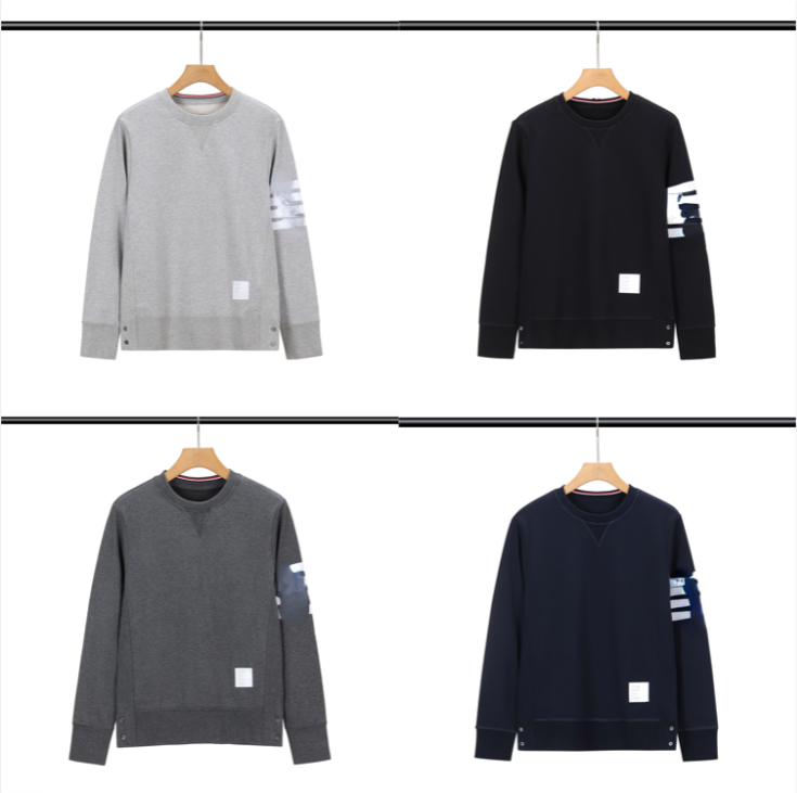 Men s Designer Sweatshirts Y2K Retro High Street Stripe Patch Printed Oversized Loose Fit Round Neck Hip Hop Streetwear Long Sleeve Casual Men Pullo