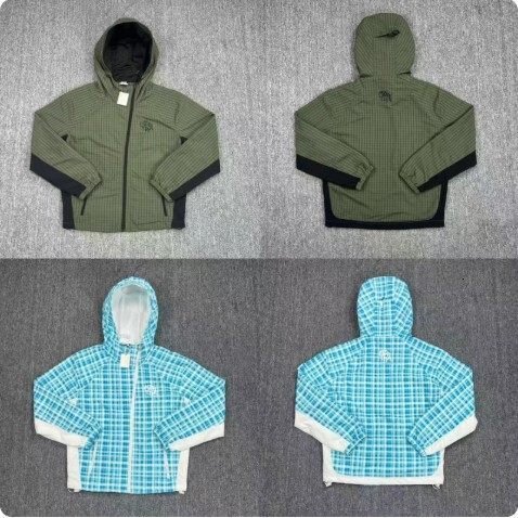 Mertra trendy street style embroidered Luxury goods letter plaid hooded designer jacket, spring autumn thin casual coat for men and women