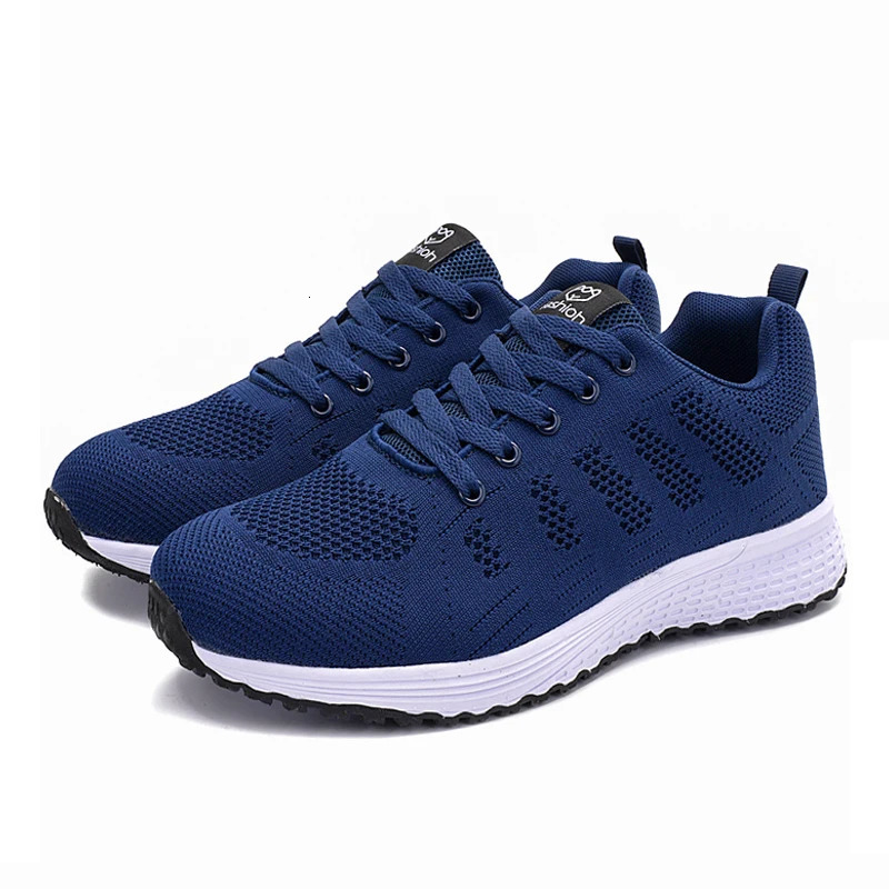 Women's Casual Flats Sports Shoes Mesh Breathable Trainers Ladies Shoes Platform Female Sneakers for Women Basket Tenis Feminino 261019