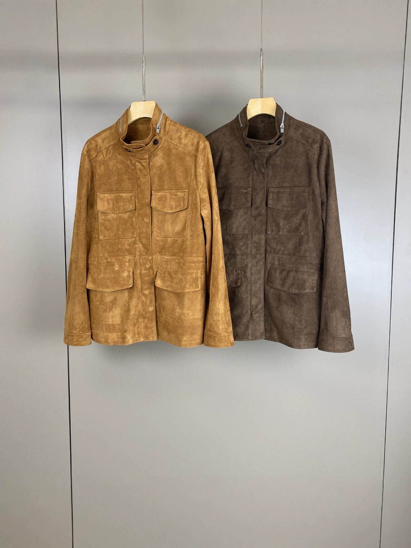 Autumn/Winter New Collection: LP Old Money Style Suede Stand Collar Jacket, Fashionable, Versatile, And Elegant For Commuting