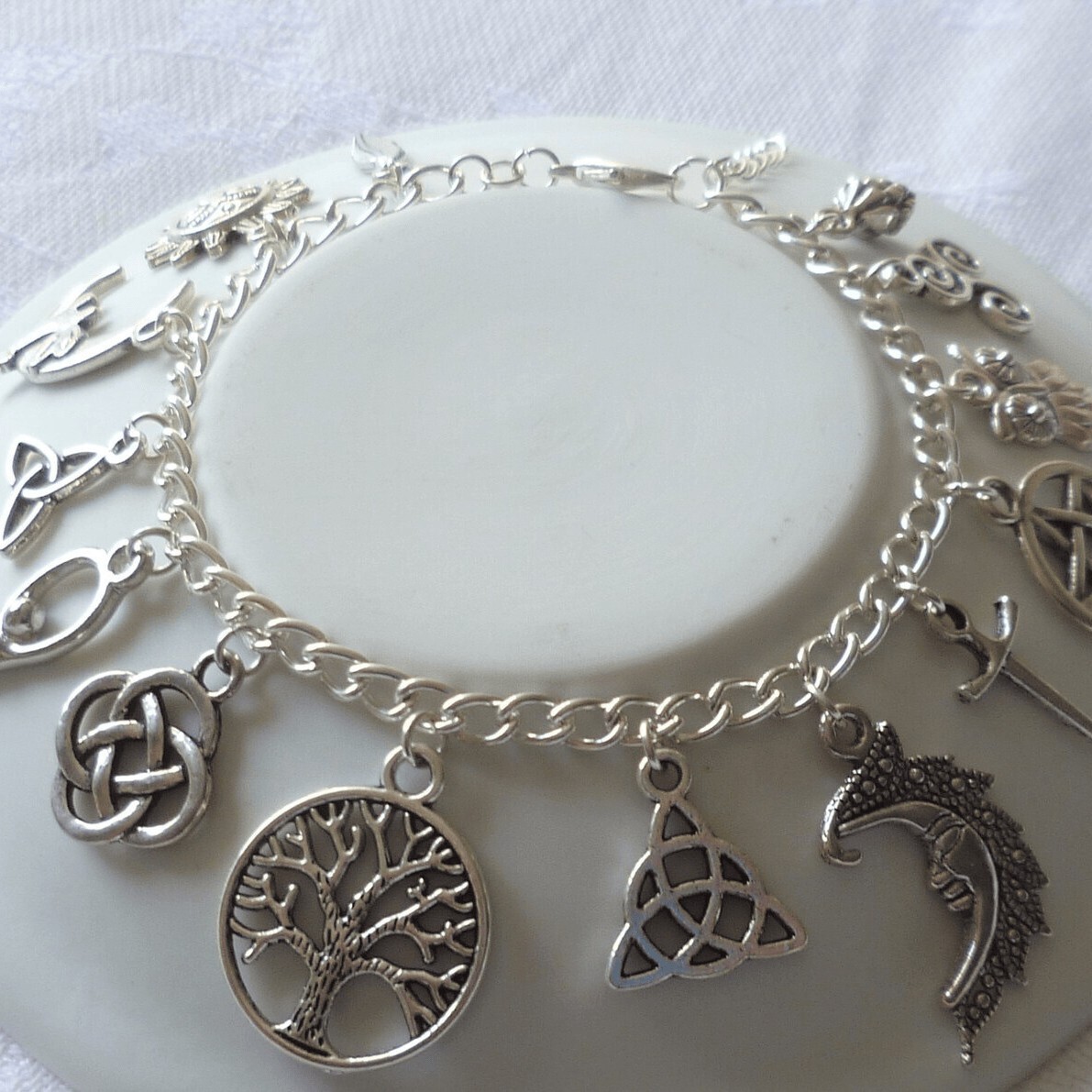 Luxury Brand Designer Jewelry Foreign Trade Witchcraft Pagan Jewelry, Sun And Moon Pendant Bracelet, Tree Of Life, Pentagram Jewelry Luxury Brand De
